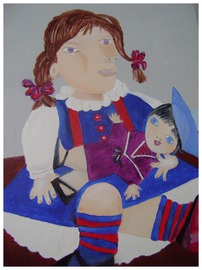 La petite fille à la poupée